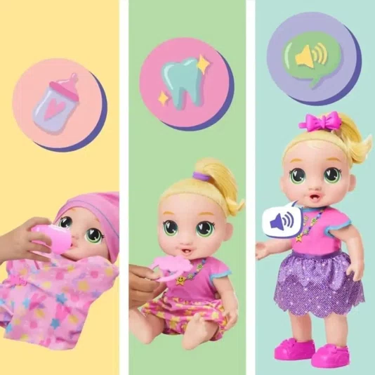 Boneca Baby Alive Grows Up Bebê Cresce Lala Loira Hasbro