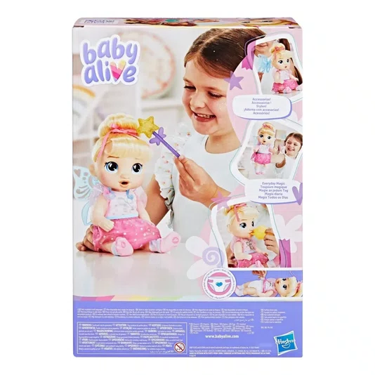 Boneca Baby Alive Moda de Conto de Fadas Loira Hasbro 