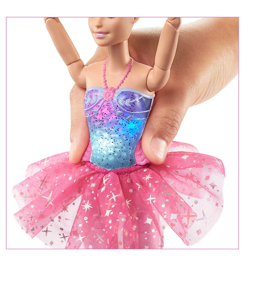 Boneca Barbie Bailarina Luzes Brilhantes Mattel