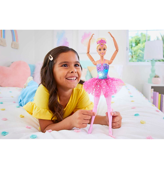 Boneca Barbie Bailarina Luzes Brilhantes Mattel