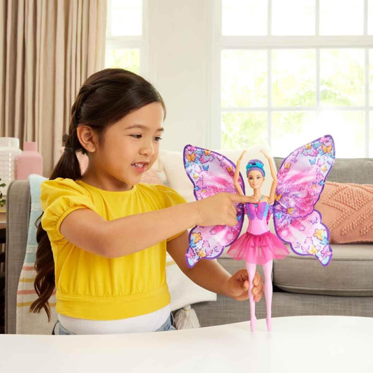 Boneca Barbie Bailarina e Borboleta Transformação 2 em 1 Mattel