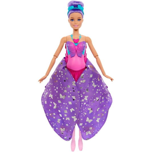 Boneca Barbie Bailarina e Borboleta Transformação 2 em 1 Mattel