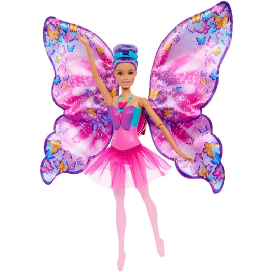 Boneca Barbie Bailarina e Borboleta Transformação 2 em 1 Mattel