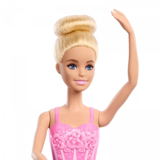 Boneca Barbie Bailarina Loira Roupa Floral Mattel