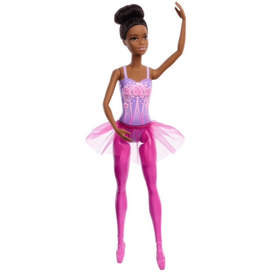 Boneca Barbie Bailarina Negra Roupa Floral Mattel