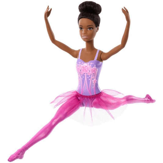 Boneca Barbie Bailarina Negra Roupa Floral Mattel