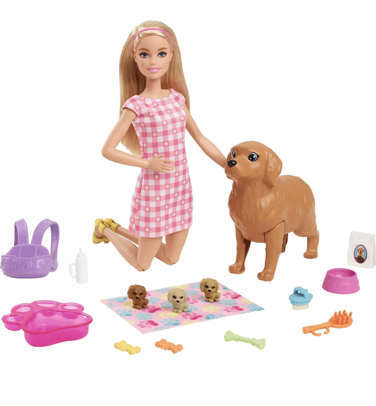 Boneca Barbie Cachorrinhos Recém Nascidos Mattel