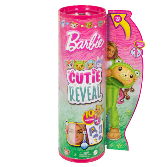 Boneca Barbie Cutie Reveal Cachorrinho Vestido De Sapo Mattel