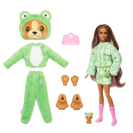 Boneca Barbie Cutie Reveal Cachorrinho Vestido De Sapo Mattel