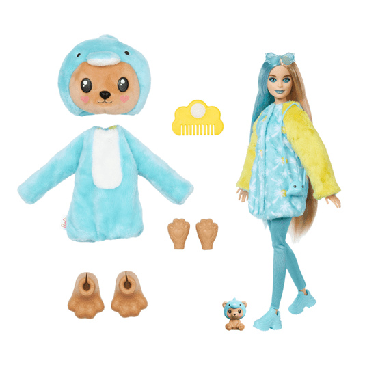 Boneca Barbie Cutie Reveal Urso Vestido De Golfinho Mattel