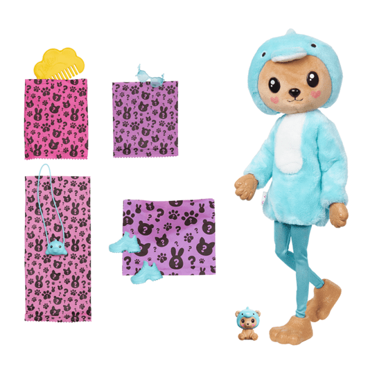 Boneca Barbie Cutie Reveal Urso Vestido De Golfinho Mattel