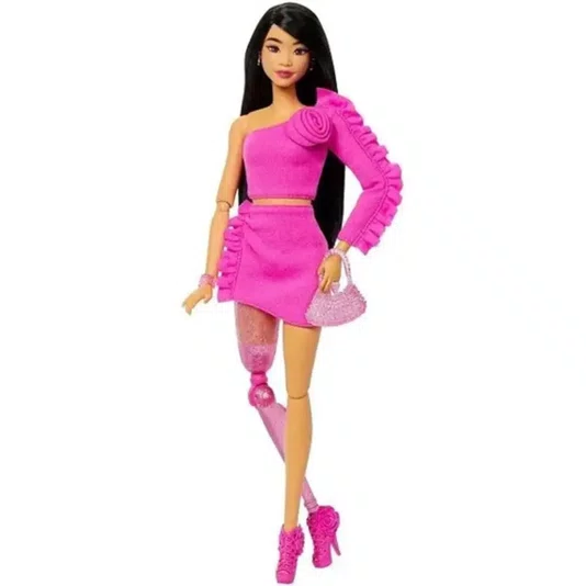 Boneca Barbie Deluxe Style Perna Mecânica Mattel