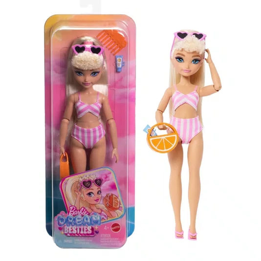 Boneca Barbie Dream Besties Malibu Praia Loira Mattel
