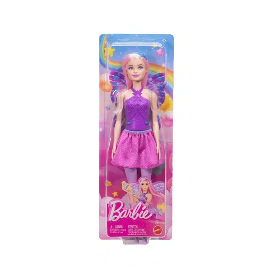 Boneca Barbie Fada Asas Roxa Mattel