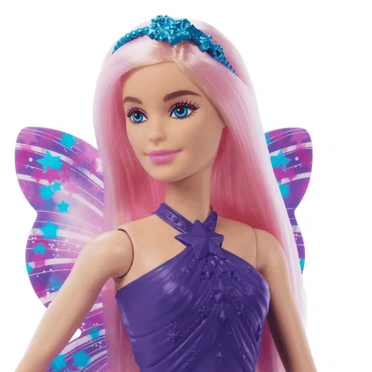 Boneca Barbie Fada Asas Roxa Mattel