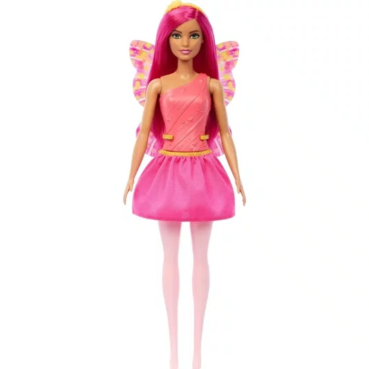 Boneca Barbie Fada Cabelo Pink Mattel