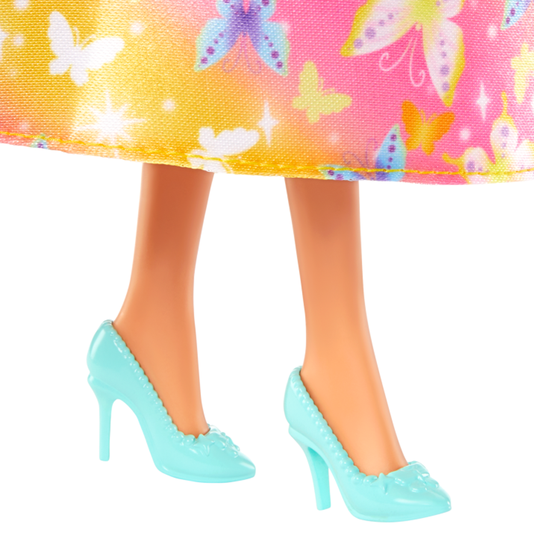 Boneca Barbie Fantasia Donzela Vestido de Sonho Amarelo Mattel