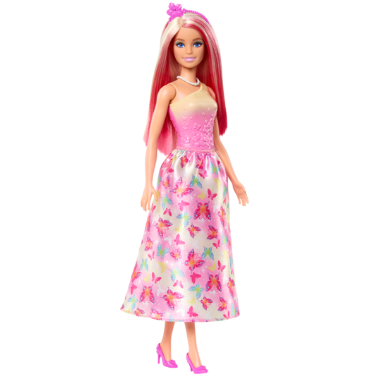Boneca Barbie Fantasia Donzela Vestido de Sonho Rosa Mattel