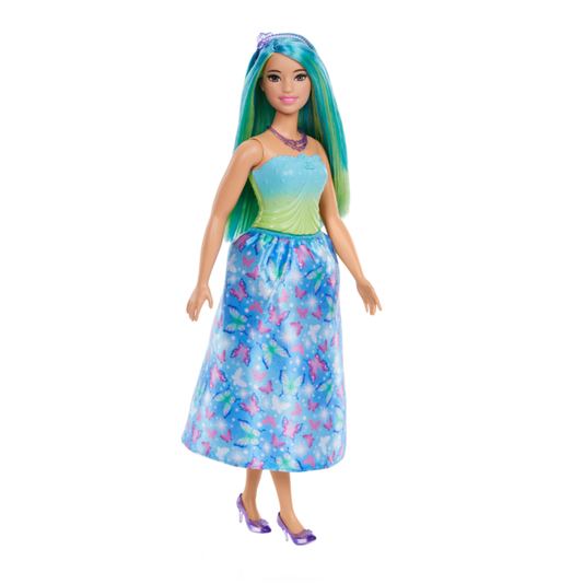 Boneca Barbie Fantasia Donzela Vestido de Sonho Verde Mattel