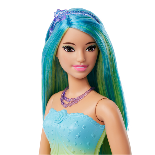Boneca Barbie Fantasia Donzela Vestido de Sonho Verde Mattel