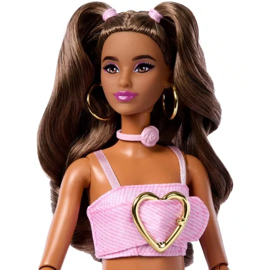 Boneca Barbie Fashionista Deluxe Style Top Rosa com Calça Mattel