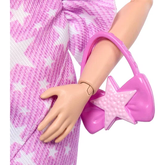 Boneca Barbie Fashionista Deluxe Style Vestido de Estrelas Mattel