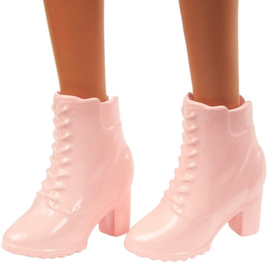 Boneca Barbie Fashionista Vestido Rastinhos Preto Mattel