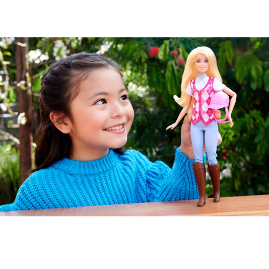 Boneca Barbie Malibu Equitação Barbie Detetive A Grande Corrida de Cavalos Mattel