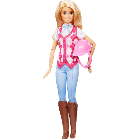 Boneca Barbie Malibu Equitação Barbie Detetive A Grande Corrida de Cavalos Mattel