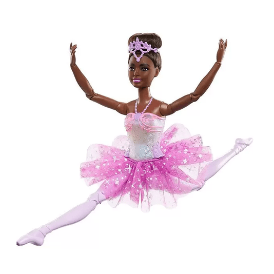 Boneca Barbie Negra Bailarina Dreamtopia Luzes Brilhantes Mattel