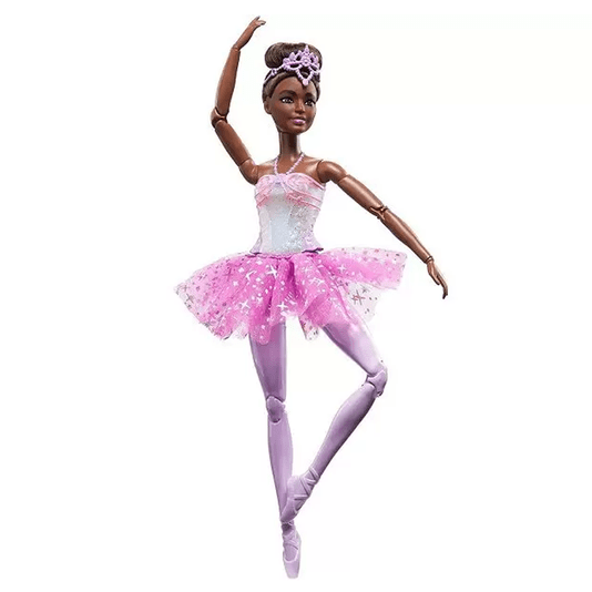 Boneca Barbie Negra Bailarina Dreamtopia Luzes Brilhantes Mattel