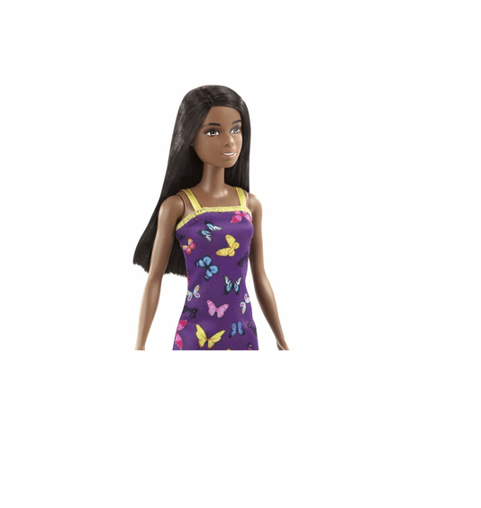 Boneca Barbie Negra Vestido Borboleta Mattel