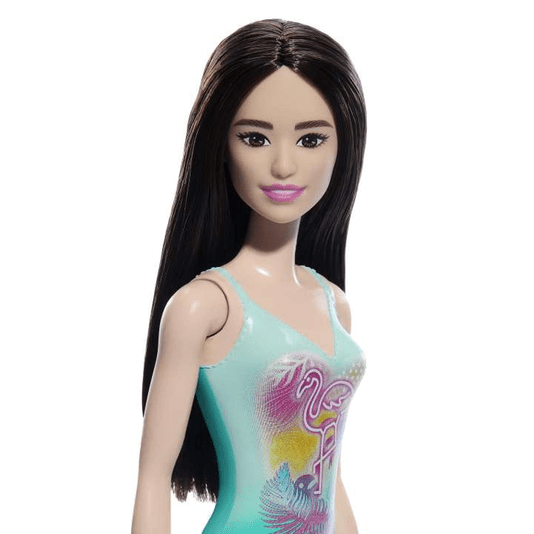 Boneca Barbie Praia Maiô Verde Água Mattel