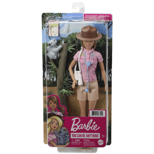 Boneca Barbie Profissões Deluxe Zoóloga Mattel