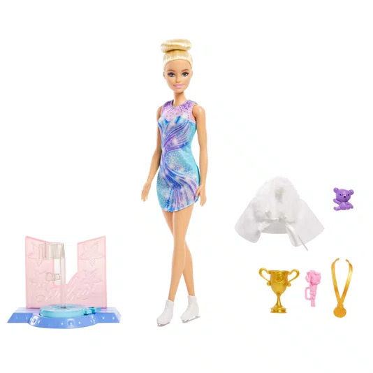 Boneca Barbie Profissões Patinadora no Gelo Mattel 
