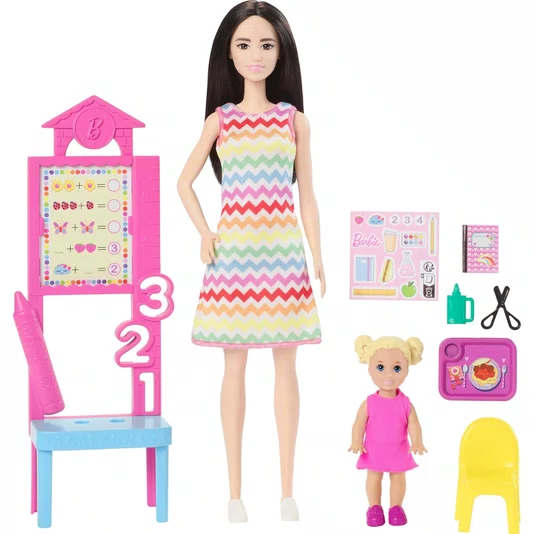 Boneca Barbie Profissões Professora Asiática Mattel 