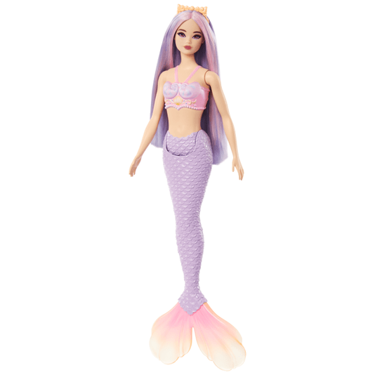 Boneca Barbie Sereia Cauda Lilás Cabelo Lilás Mattel