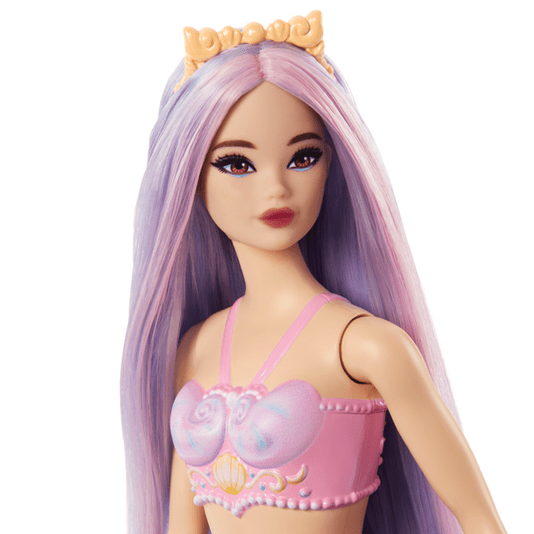 Boneca Barbie Sereia Cauda Lilás Cabelo Lilás Mattel