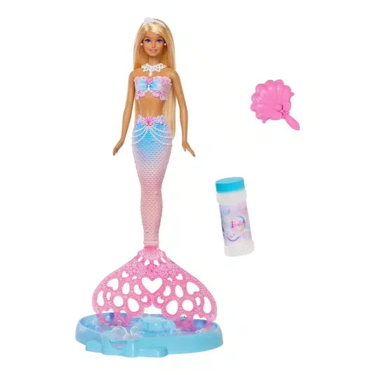 Boneca Barbie Sereia com Bolhas Mattel 