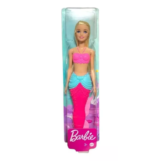 Boneca Barbie Sereia Loira com Cauda Rosa Mattel