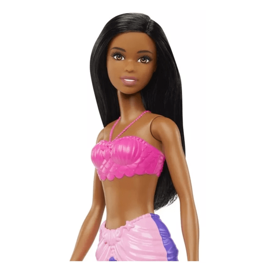 BONECA BARBIE SEREIA NEGRA COM CAUDA ROXA MATTEL 