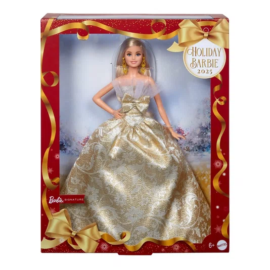 Boneca Barbie Signature Coleção Holiday 2025 Loira Mattel