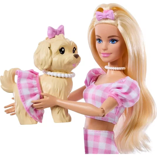 Boneca Barbie Twinning Looks Malibu e Cachorrinho Mattel 