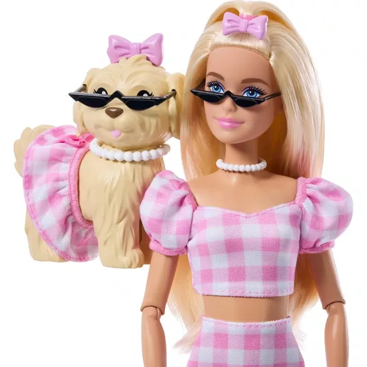 Boneca Barbie Twinning Looks Malibu e Cachorrinho Mattel 