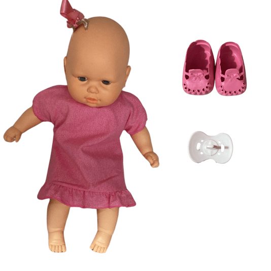Boneca Bebezinho Vestido Listrado Estrela