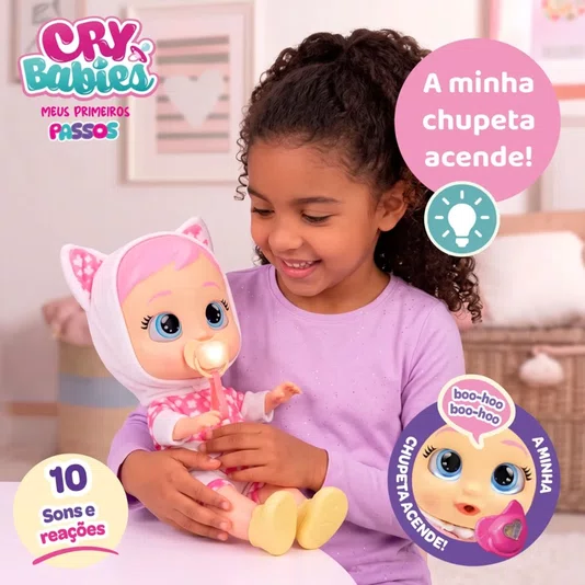 Boneca Cry Babies Meus Primeiros Passos Daisy Multikids