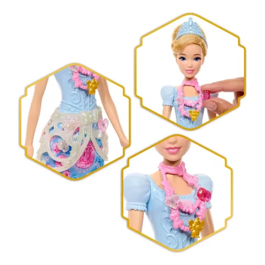 Boneca Disney Cinderela Jewel Reveal Mattel