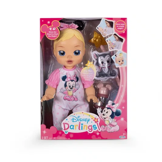 Boneca Disney Darlings Minnie Mouse com Sons e Luzes Multikids