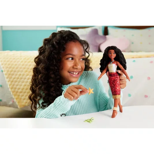 Boneca Disney Moana 2 Nadadora com Pet Color Change Mattel