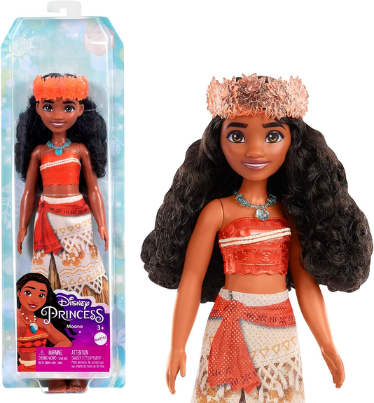 Boneca Disney Princesas Moana C/ Tiara Mattel